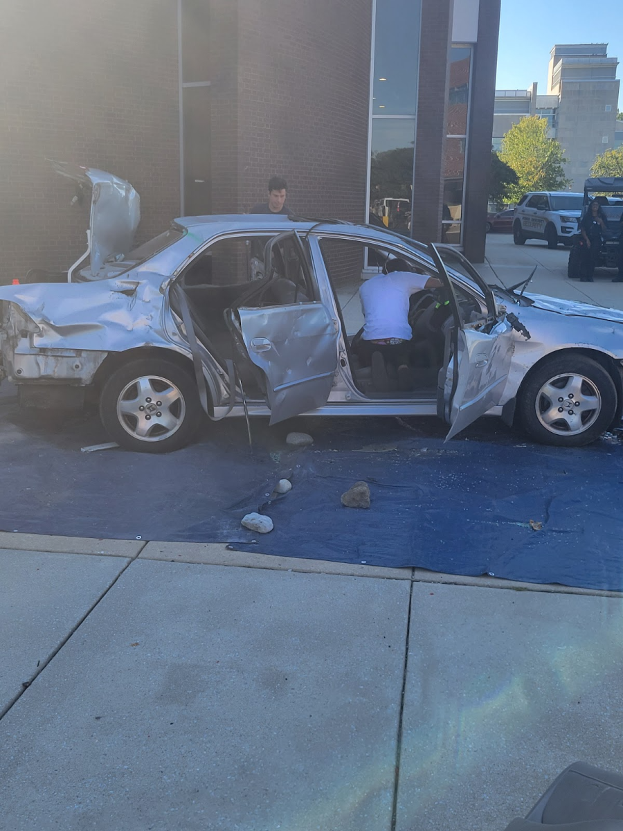 Car Smash vehicle by the end of the event. (Max Matheusch)