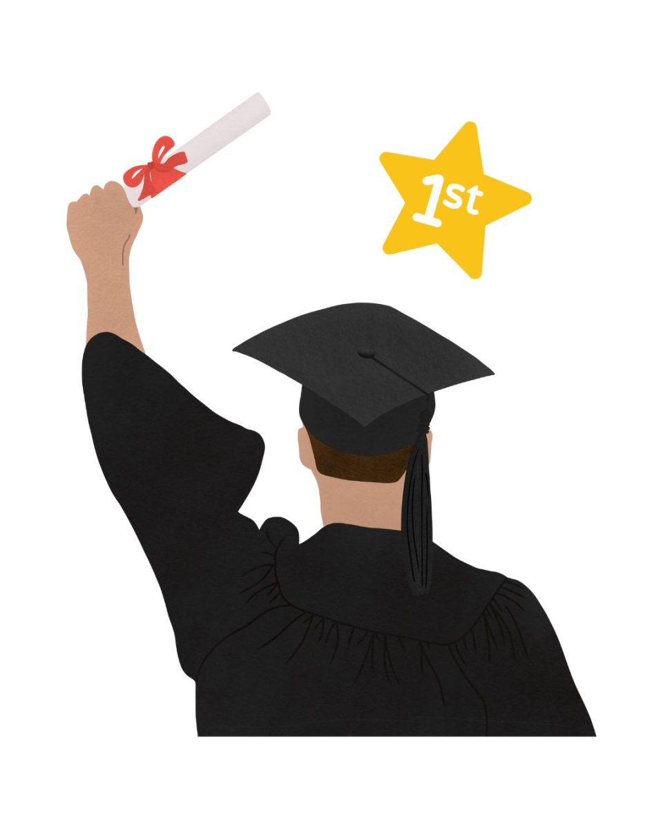"Being a first-generation student is more than just earning a degree. It’s about balancing worlds, the culture you were raised in, the expectations set before you by your family, and the strangely beautiful challenges presented by higher education." (Alexander Cruz / Graphics Editor)