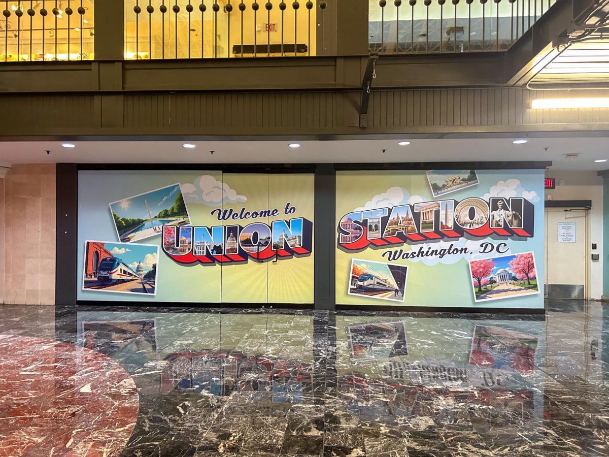 A photo of a wall in the shopping center of The Union Station. Saturday, Oct. 18. Washington, D.C. (Christopher Otto / Photography Editor)