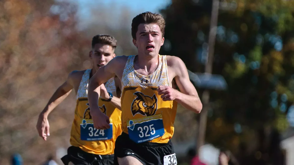 Matthew Conway competes in a race. Conway placed 44th at the Paul Short Run, the highest finish of any Rowan runner. (Rowan Athletics)