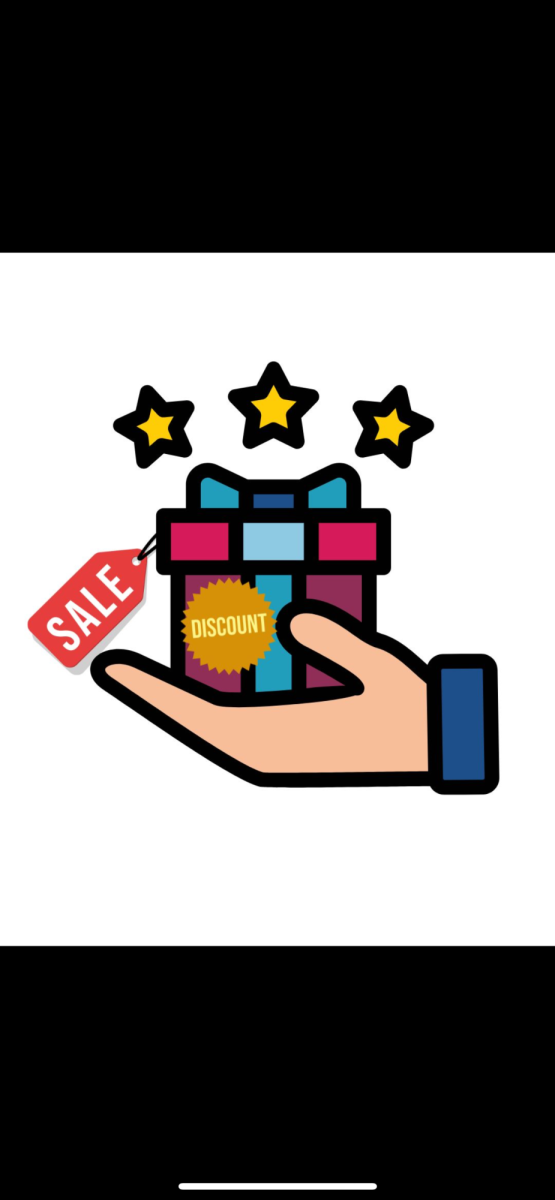 "Some students spend hours hunting for promo codes online, while others discover a world of free perks through the app UNiDAYS and Student Beans." (Graphics Editor / Alexander Cruz)