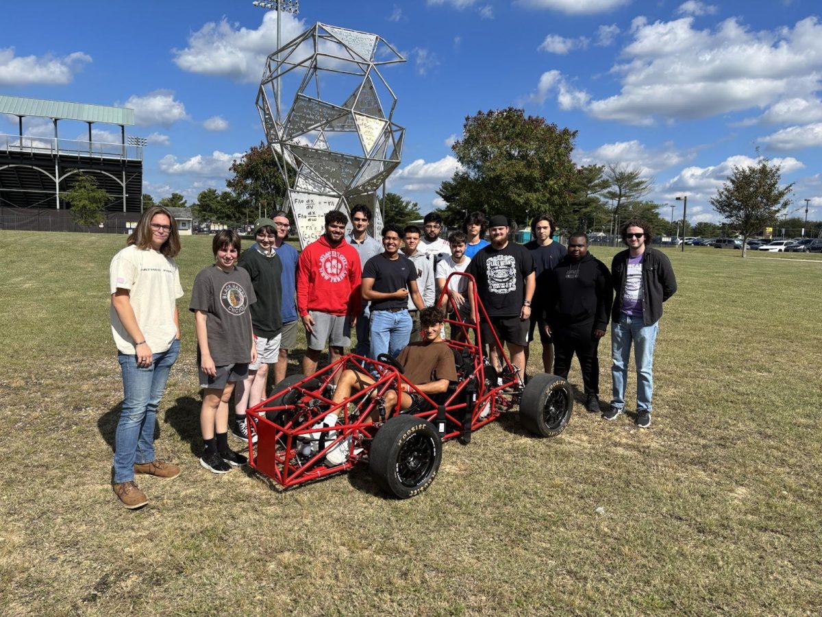Photo taken the day of SAE International's motorsports day after the start of their demo car. (Samuel Menaker) 
