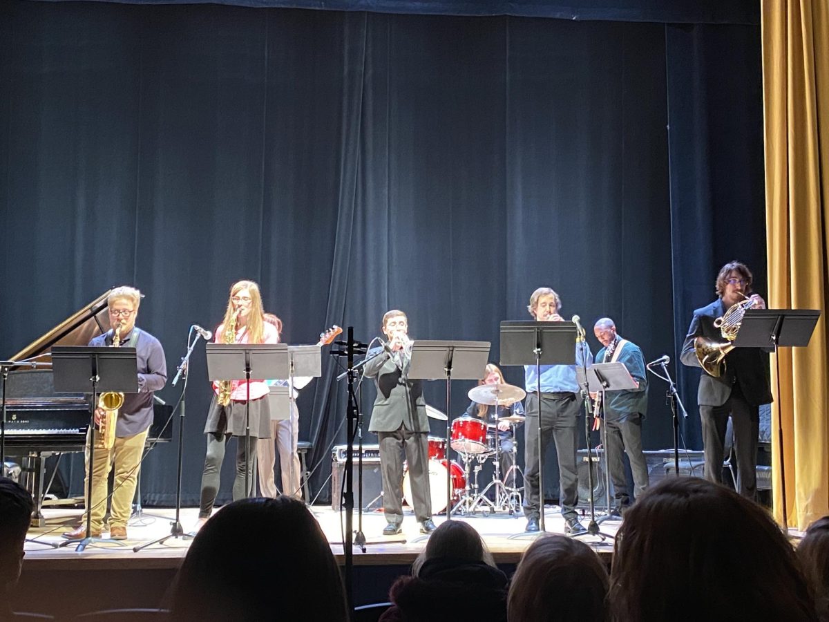 The fifth and final small jazz ensemble was directed by Douglas Mapp and featured three songs. (Staff Writer - Ellianna Onorato)