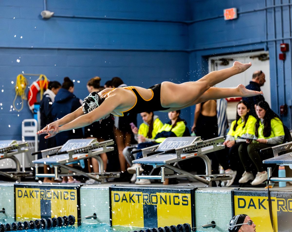 "Rowan has been focused all season on progressing swimmers for postseason success. From late Sept. onward, the goal has not changed to dominate the pool in Hampton, Virginia, and improve upon last year’s third-place finish." (Sports Photographer / Shelby Kauffman)