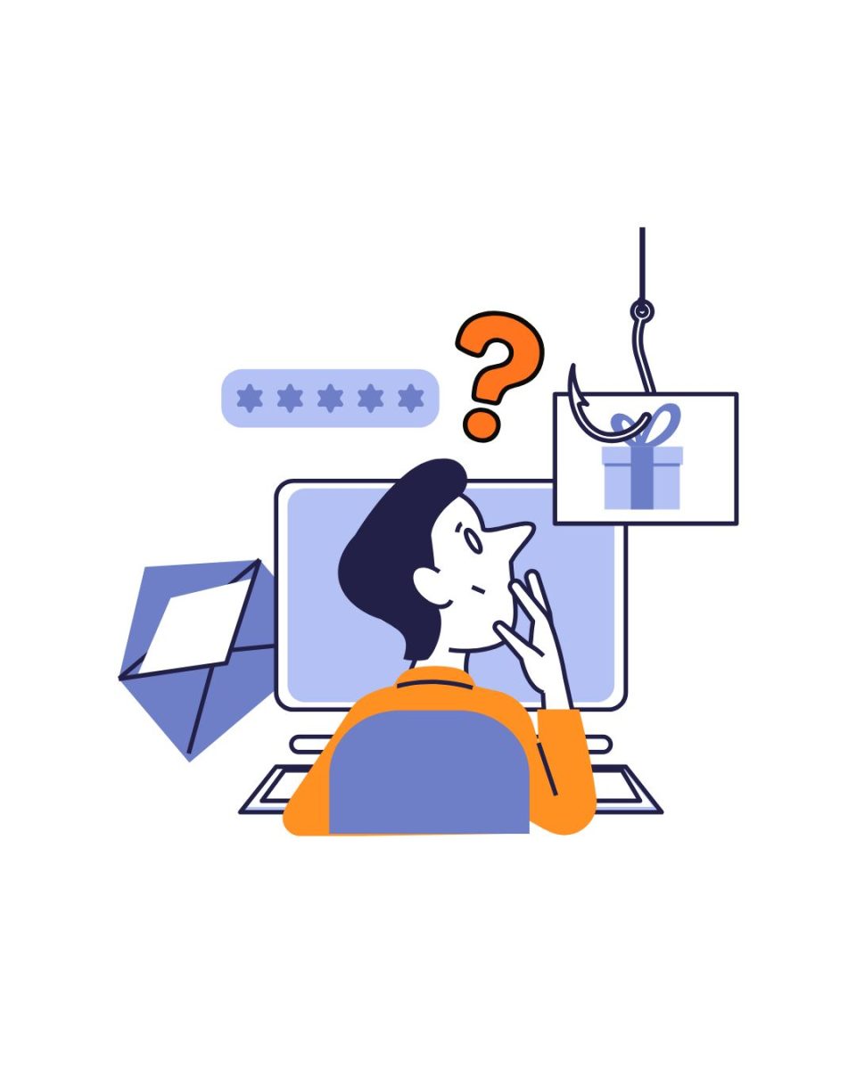 "Regardless of whether the email has a signature or not, these emails can be easily replicated by scammers." (Graphics Editor / Alexander Cruz)