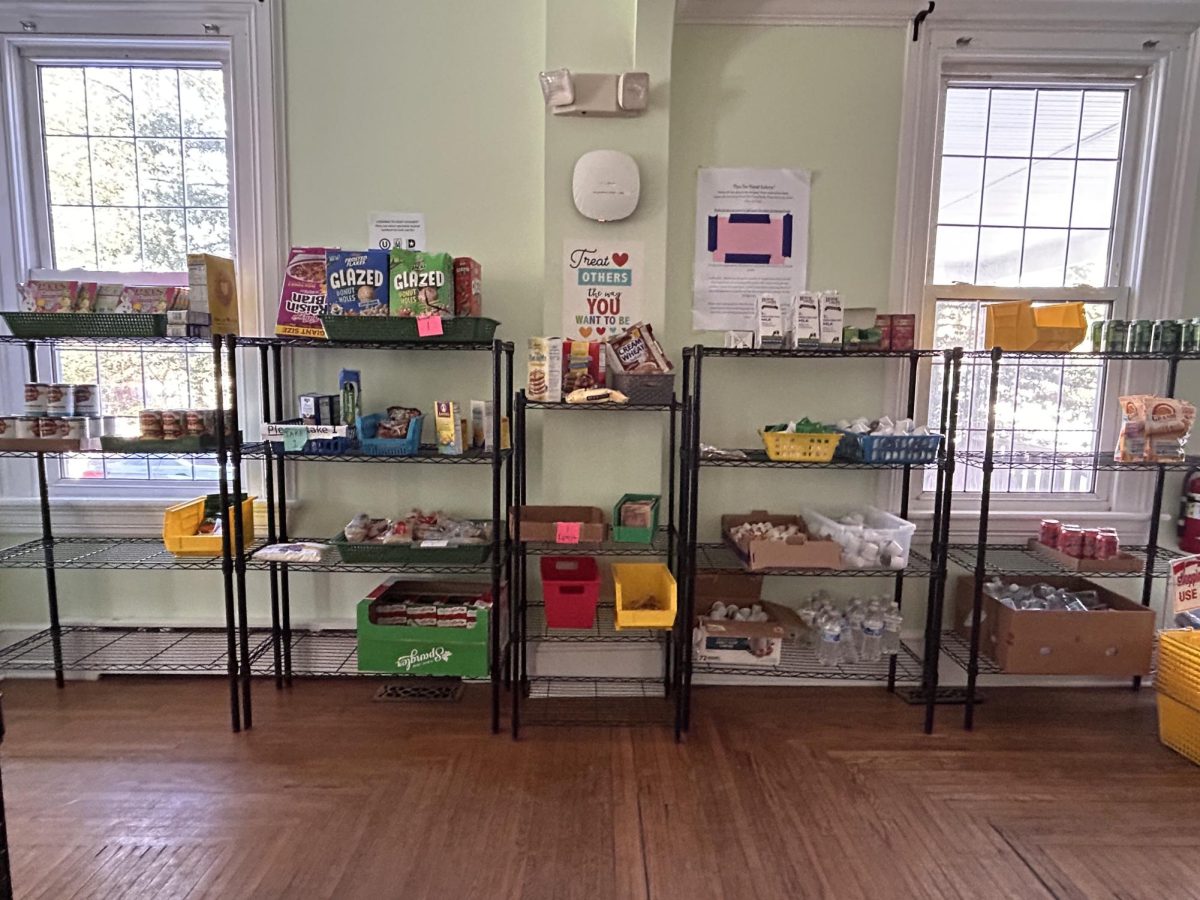 Numerous shelves in the Shop at Rowan University contain non-perishable goods and essentials for students to pick from. (Contributor / Tristan Weber)