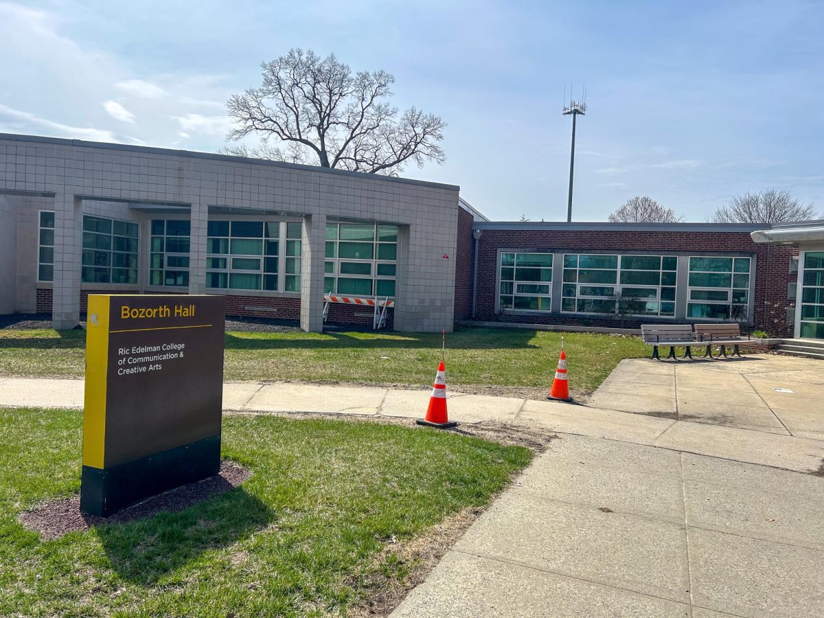 Bozorth Hall, the previous home of what was formerly known as the Ric Edelman College of Communications and Creative Arts. Wednesday, March 25, 2026. Glassboro, N.J. (News & Photography Editor / Christopher Otto)