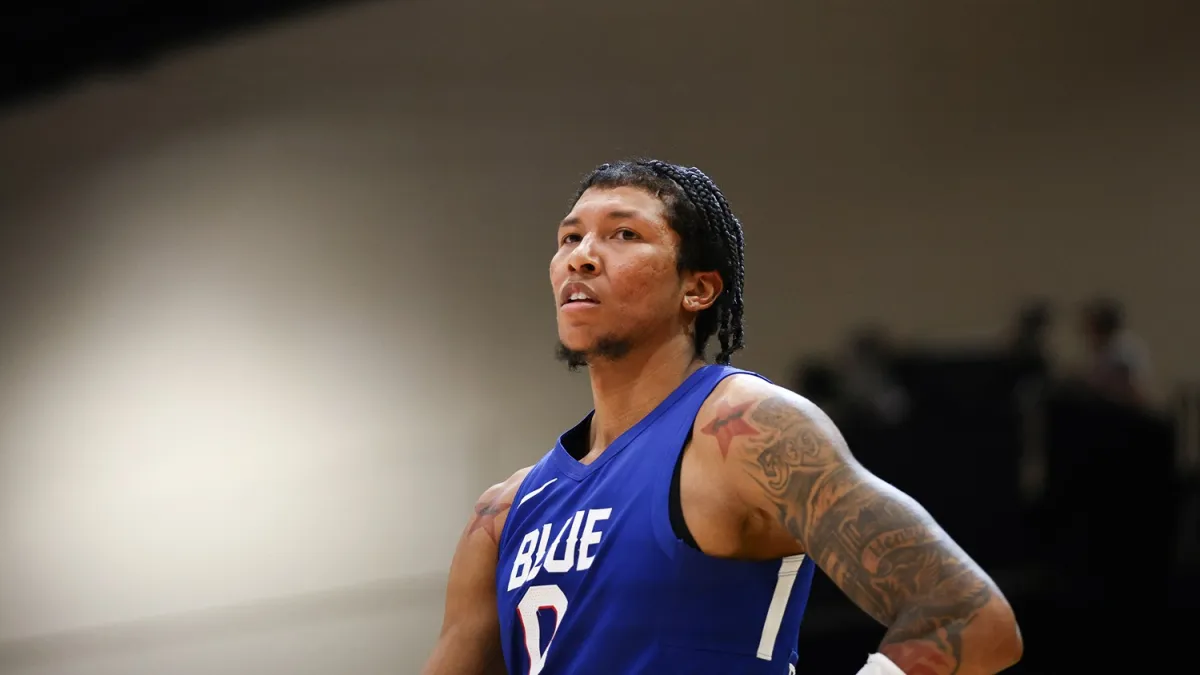 MarJon Beauchamp finished with 40 points against the Grand Rapids Gold. (Delaware Blue Coats)