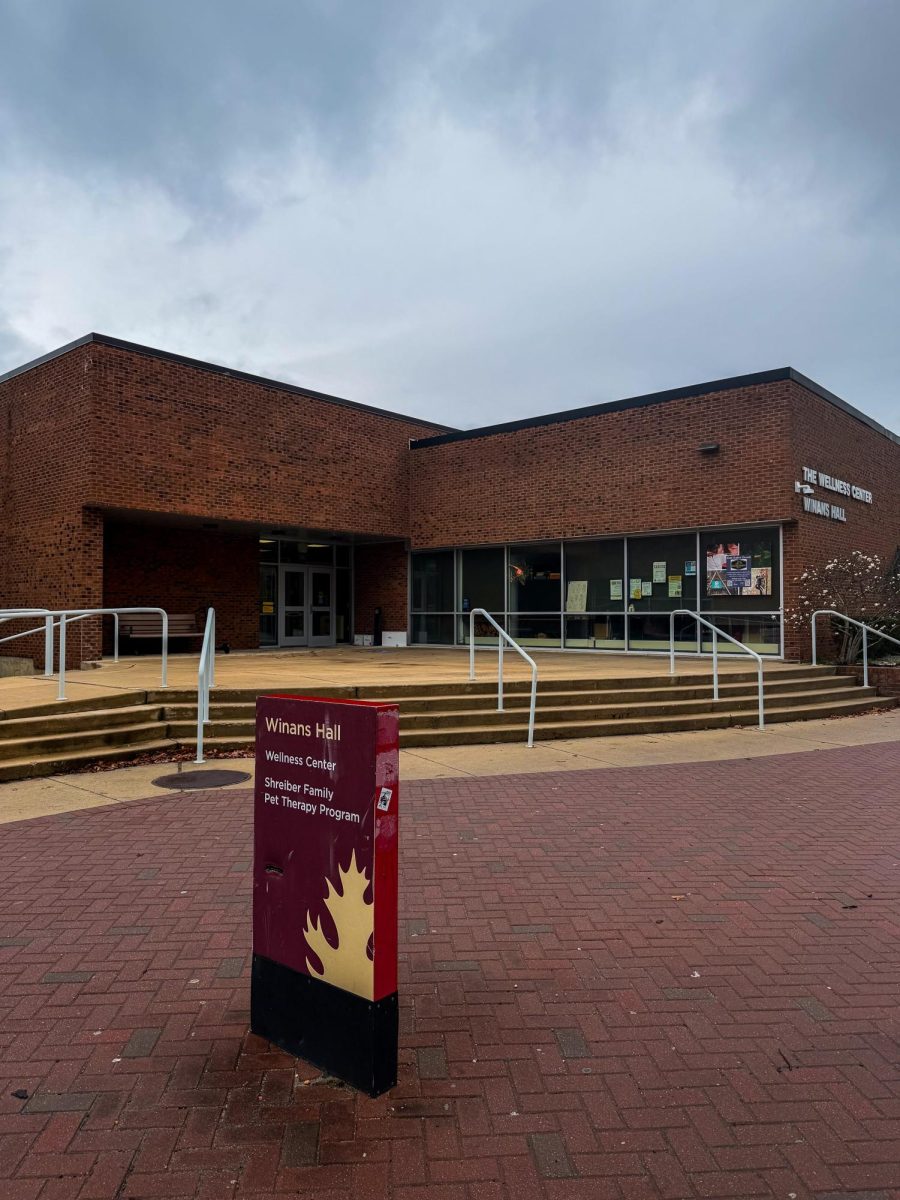 "Aside from a few chairs in the waiting room or lobby, there’s no seating. Two of the three classrooms are separated not by walls, but by a divider. If the class next to ours is watching a video, my class can listen in too." (Staff Writer / Ellianna Onorato)