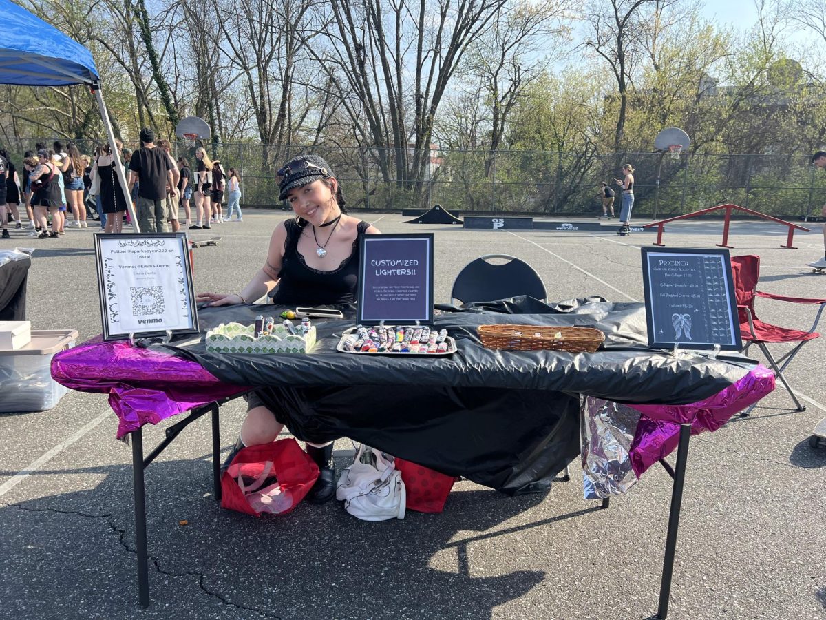 Emma Dente with her custom lighter business, Sparks by Em. (Copy Editor / Sofia Graiff)