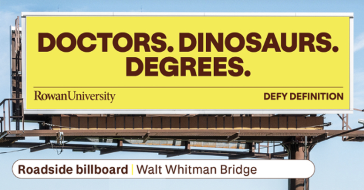 "In the words of Rowan itself, 'Doctors + Dinosaurs + Degrees.'" (Rowan Today)
