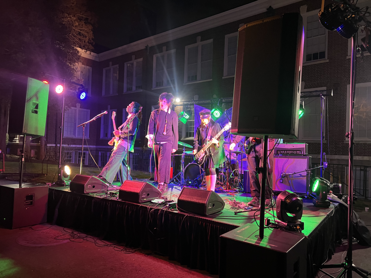 eve claret plays as one of the final bands during the music festival. (Copy Editor / Sofia Graiff)