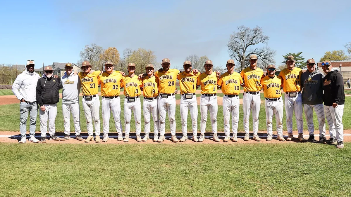 The seniors of Rowan Baseball were honored before Saturday's doubleheader. Glassboro, N.J. Saturday, April 11, 2026. (Contributor / Chris Taylor)