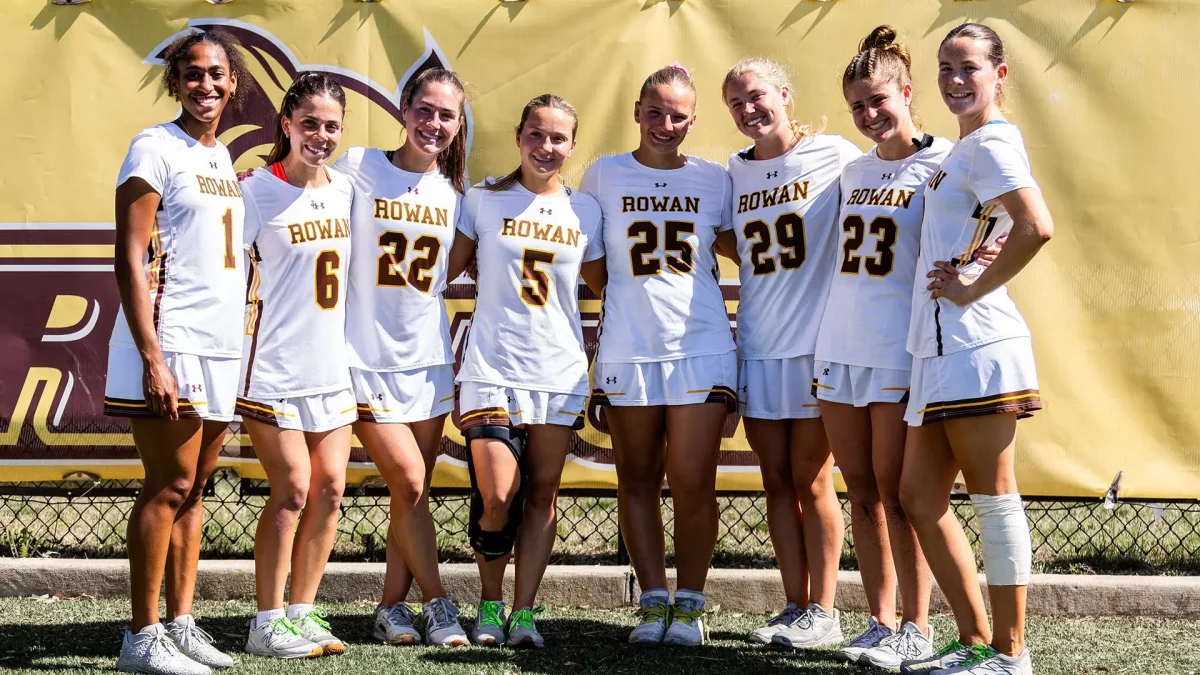 Rowan Women's Lacrosse's seniors. Glassboro, N.J. Saturday, April 18, 2026. (Rowan Athletics)