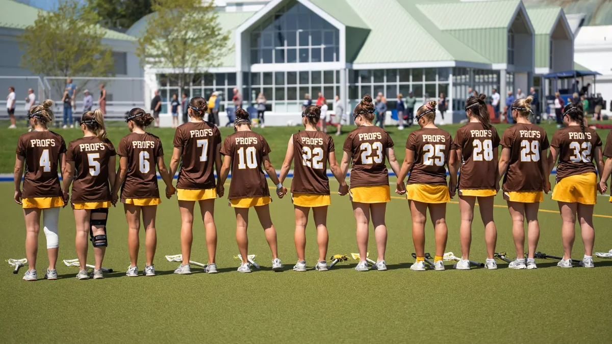 The Profs lined up pregame. (Shelby Kauffman)