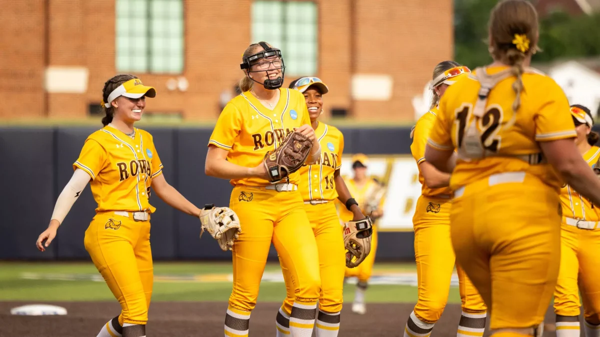 Emily McCutcheon during Friday's game against St. Thomas-Houston. Marshall, Texas. Friday, May 15, 2026. (ETBU Marketing)