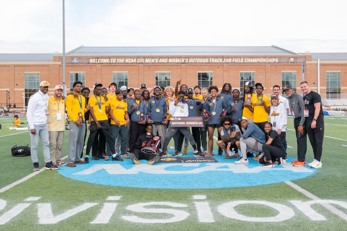 The Rowan Men's Outdoor Track and Field team finished as the 2026 national runner-up. La Crosse, Wis. Sunday, May 23, 2026. (Sports Photographer / Trevor Miceli)