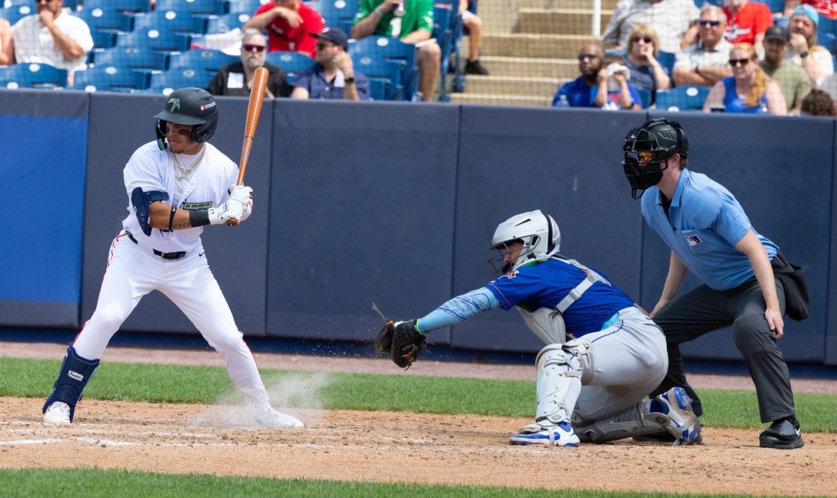 Elijah Nunez up at bat. (Lydia FitzGerald)